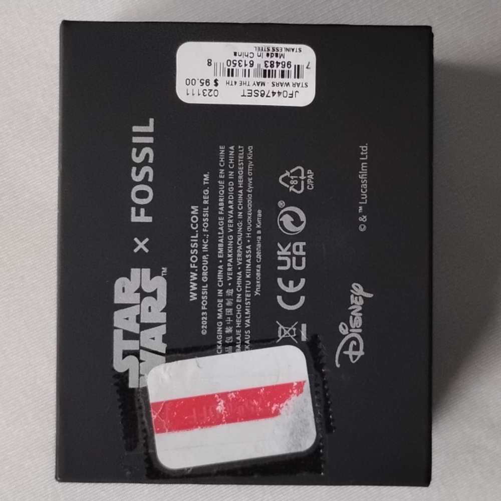 Star Wars X Fossil Gold Stainless Steel Stud Earrings Set 40th Anniversary - Picture 6 of 7